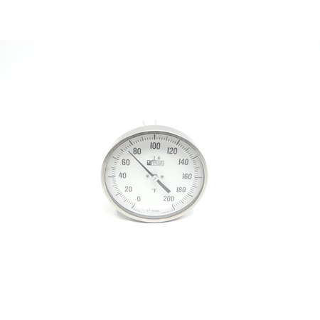 Weksler 5In 1/2In 6In 0-200F Npt Bimetal Thermometer AF06